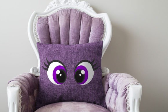 Cartoon Eyes with Lashes Applique: A Designer's Review for Small Business