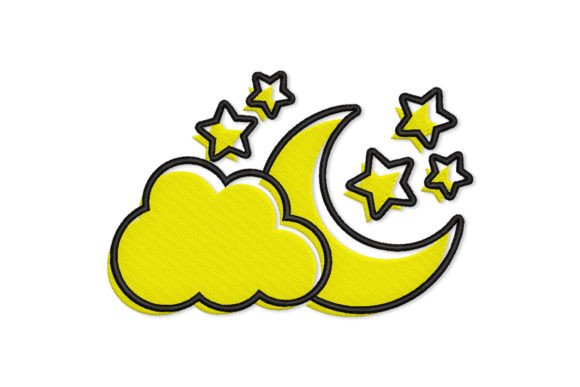 Clouds and Moon with Stars Embroidery Review
