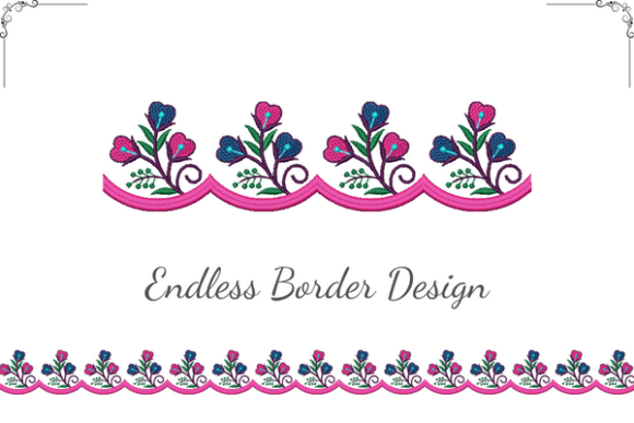 Floral Spring Border Review for Boutique Apparel