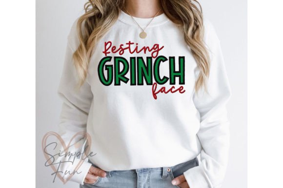 Resting Grinch Face Applique: A Designer's Holiday Review